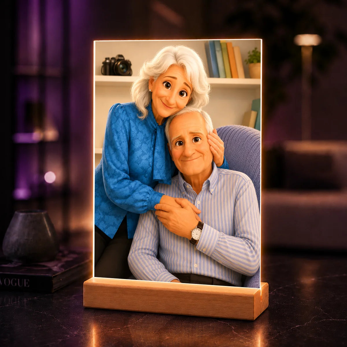 Personalizowany portret AI babci i dziadka – prezent na rocznicę ślubu ze zdjęcia